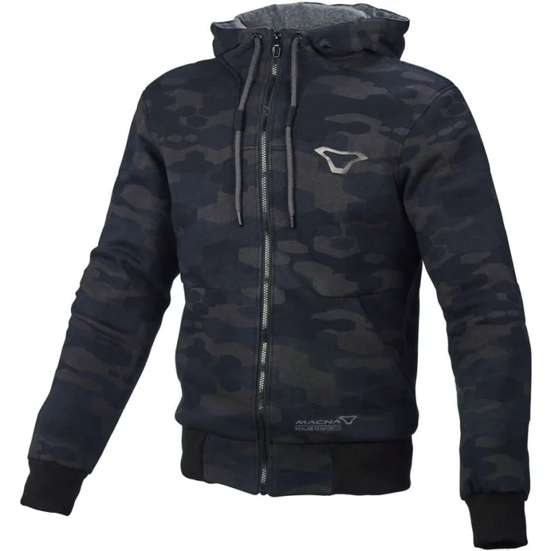 Reso Gratuito Giacca Moto Macna Nuclone Nero Grigio camouflage