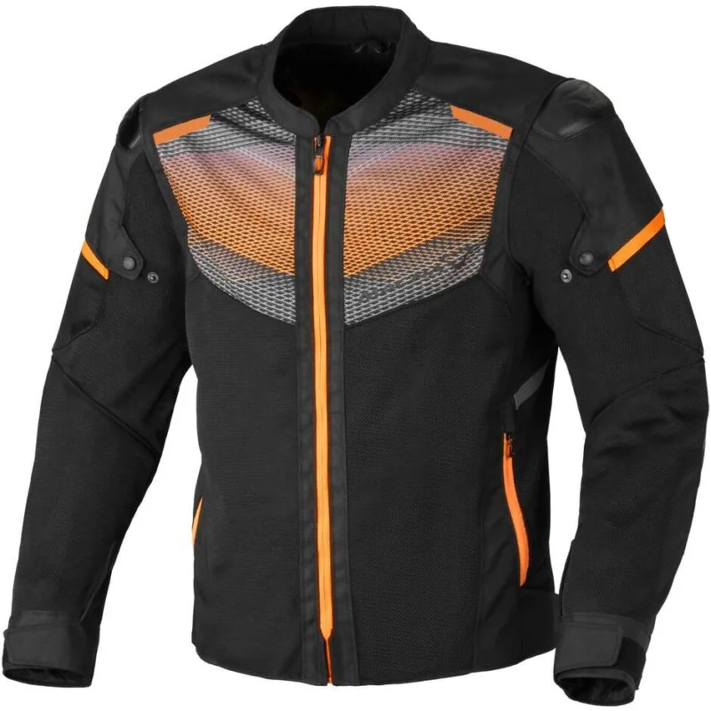 Di Tendenza Giacca Moto Macna Orcano 2.0 Nero Arancio