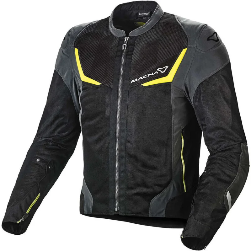 Giacca Moto Macna Orcano Night Eye Nero fluo Giallo Bestseller