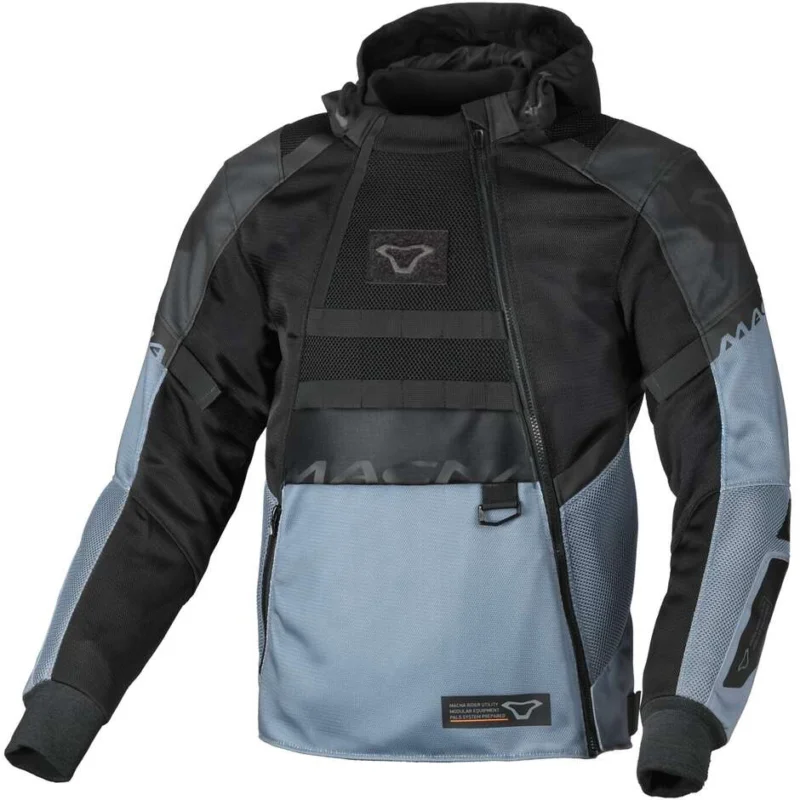 Spedizione Gratuita Giacca Moto Macna Rebelite Nero Grigio