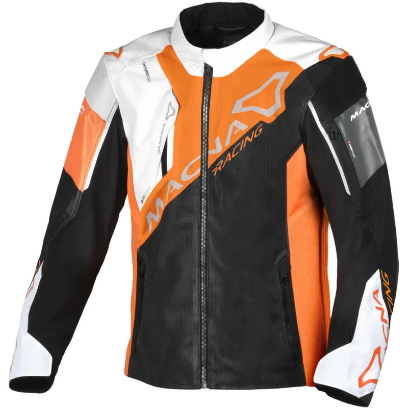 Nuova Collezione Giacca Moto Macna Sigil Nero Bianco Arancio