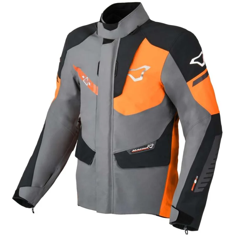 Prezzo Di Fabbrica Giacca Moto Macna Synchrone Grigio Arancio Nero