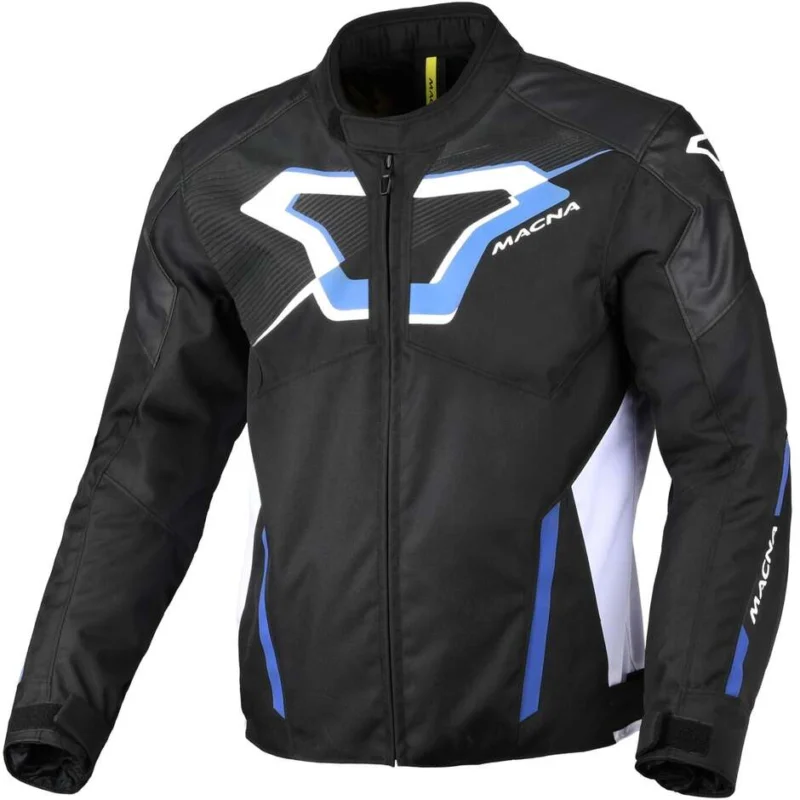 Giacca Moto Macna Tazar 2.0 Nero Bianco Blu Compra Oggi Stesso
