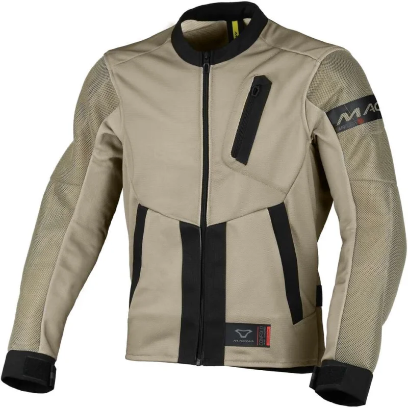 Giacca Moto Macna Torido Nero taupe Offerta Speciale