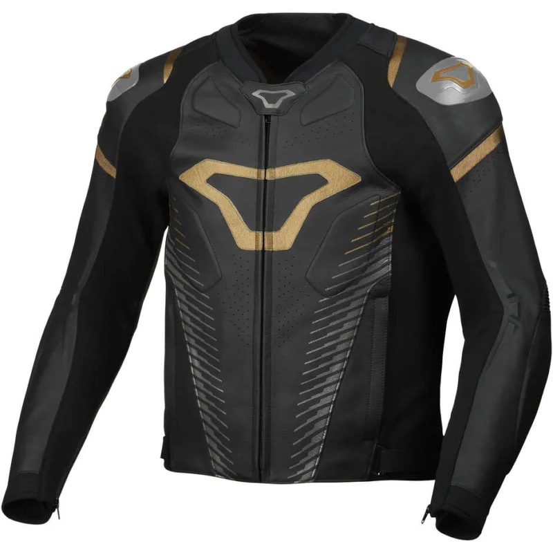 Giacca Moto Macna Tronniq Nero gold Solo Oggi