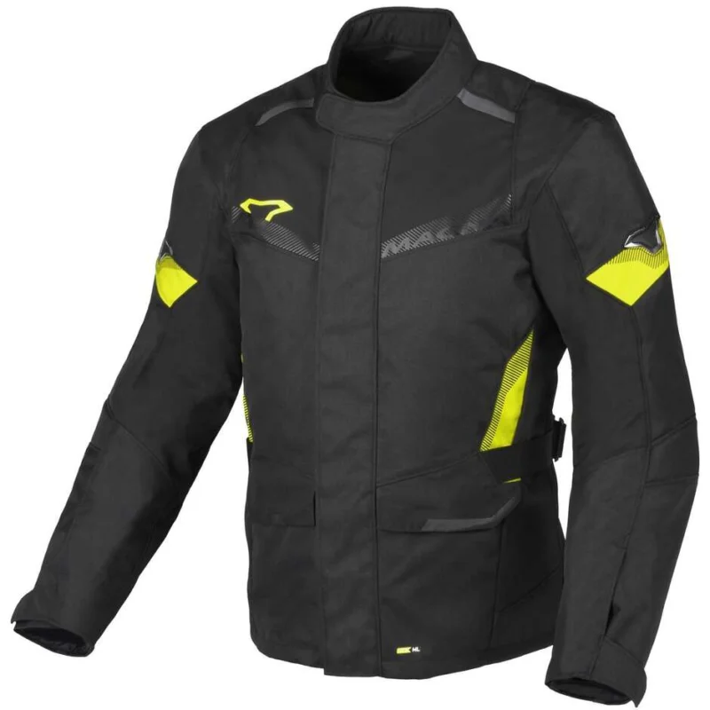 Giacca Moto Macna Vaulture Nero fluo Giallo A Buon Prezzo