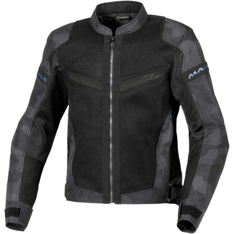 A Buon Prezzo Giacca Moto Macna Velotura Nero Grigio camo
