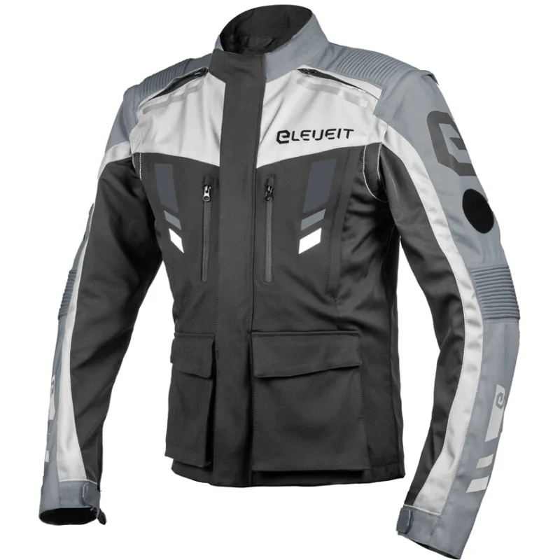 Prezzo Conveniente Giacca Moto Off-Road Tessuto Eleveit MUD MAXI JACKET Nero Grigio