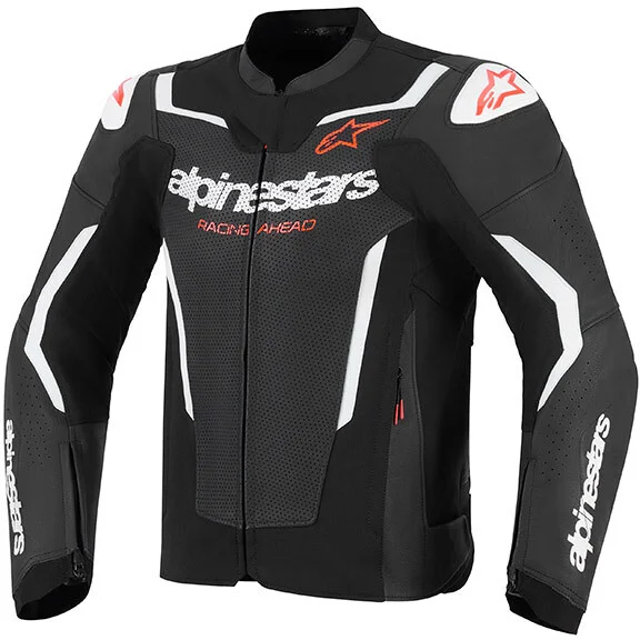 Giacca Moto Pelle Alpinestars GP FORCE V2 Airflow Nero Bianco Economico