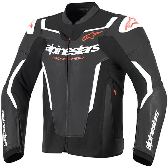 Economico Giacca Moto Pelle Alpinestars GP Force V2 Nero Bianco