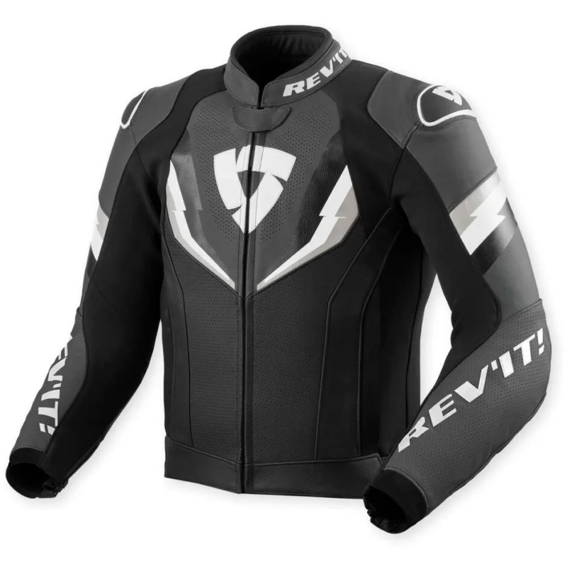 Acquista Ora Giacca Moto Pelle Rev'it Quantum 3 Nero Antracite