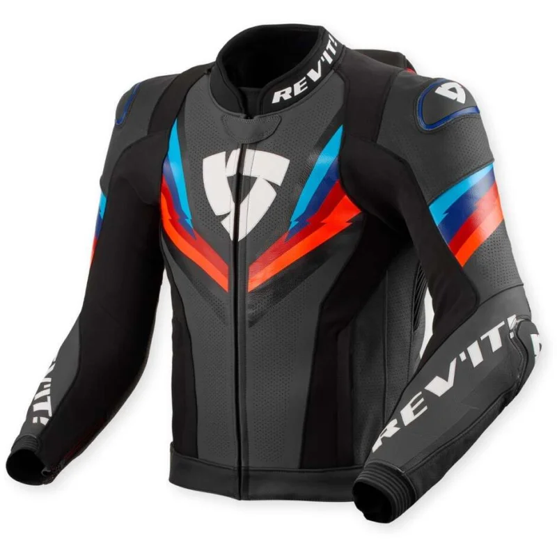 Offerta Del Giorno Giacca Moto Pelle Rev'it Quantum 3 Pro Nero Blu