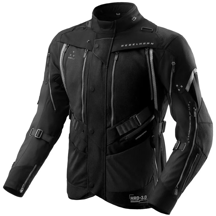 Giacca Moto Rebelhorn In Tessuto HARDY 3.0 Nero Consegna Rapida