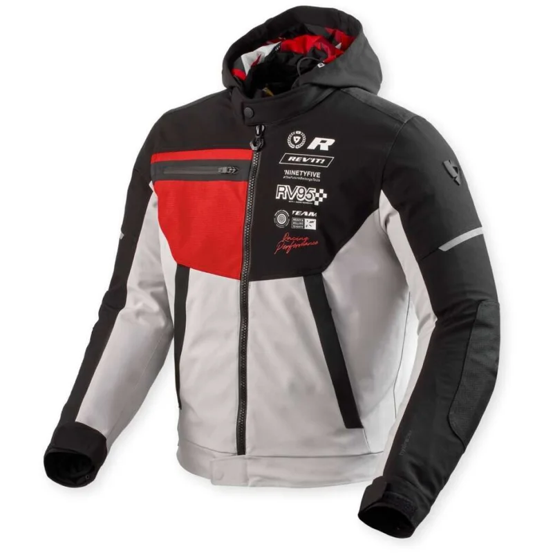 Non Perdere Giacca Moto Rev'it Haste H2O Nero Rosso