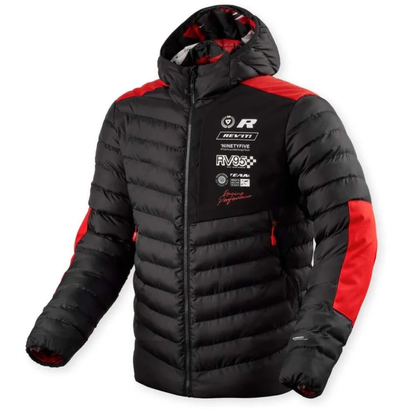 Giacca Moto Rev'it Payload Nero Rosso Consegna Rapida