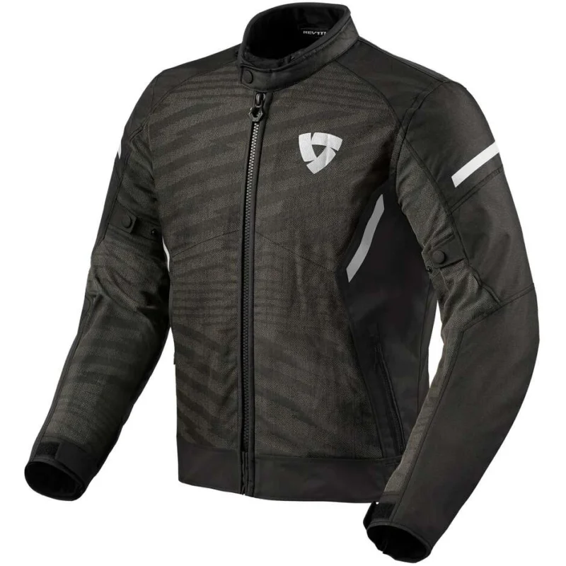 Giacca Moto Rev'it TORQUE 2 H2O Nero Bianco Novità