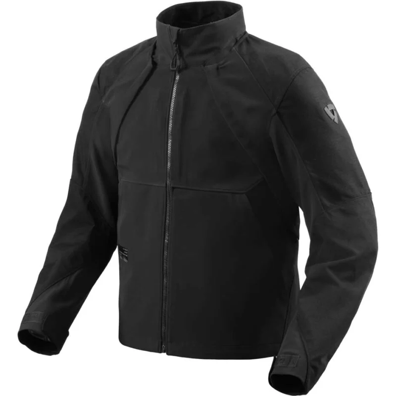 Giacca Moto Softshell Antivento Rev'it CONTINENT Nero Di Tendenza