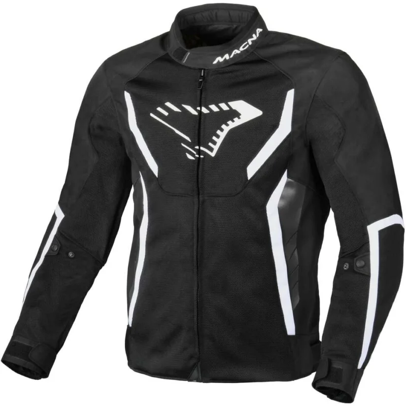 Scelto Dai Clienti Giacca Moto SoftshellMacna Grisco Nero Bianco