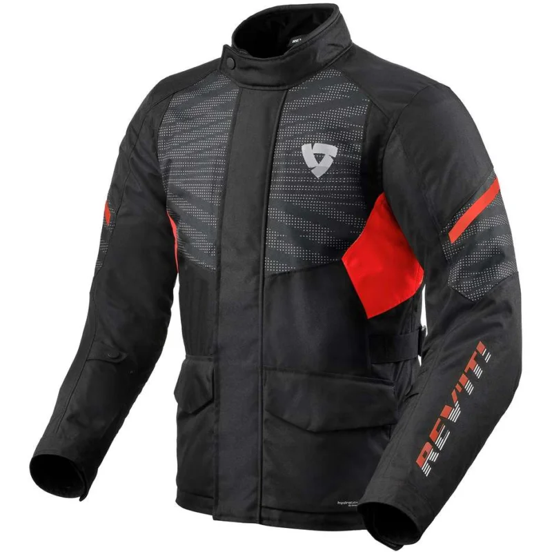 Saldi Giacca Moto Sportiva Rev'it DUKE H2O Nero Rosso
