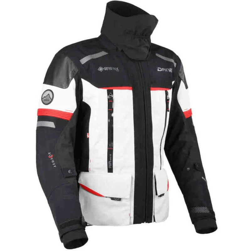 Offerta Lampo Giacca Moto Tecnica Dane Bornholm Gore-tex Pro Grigio Rosso