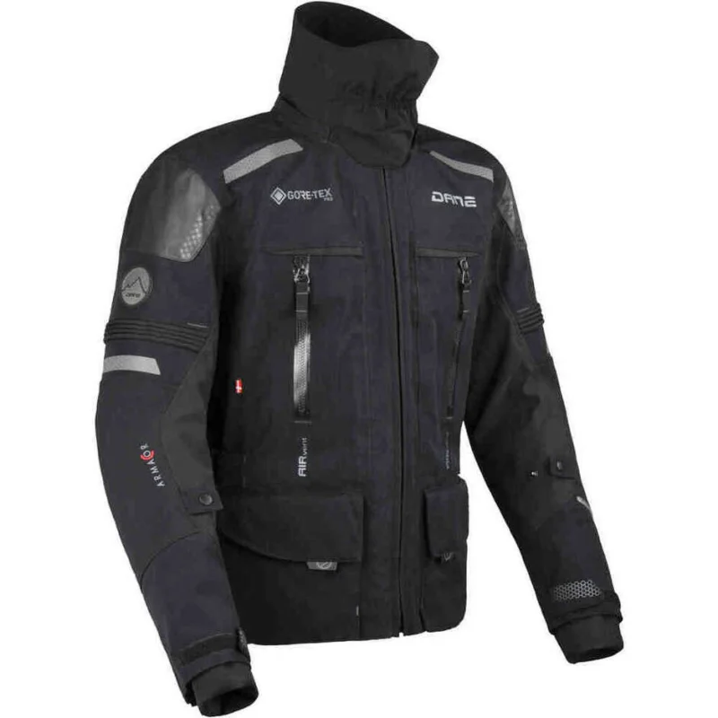 Non Perdere Giacca Moto Tecnica Dane Bornholm Gore-tex Pro Nero