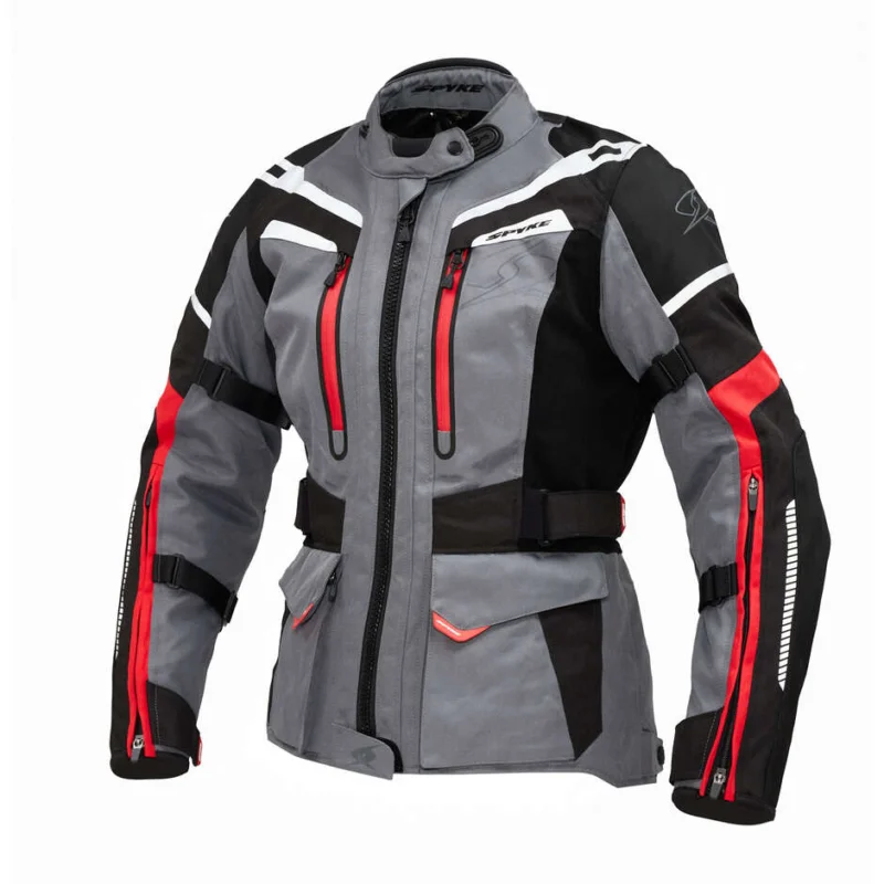 Compra Oggi Stesso Giacca moto Tecnica Spyke Compass Lady Dry Tecno Grigio Giallo Rosso