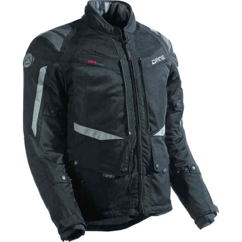 Giacca Moto Tecnica Tessuto Dane Drakar Nero Più Venduto
