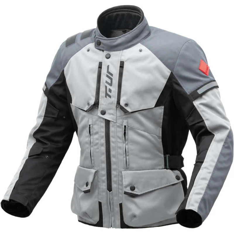 Scelto Dai Clienti Giacca Moto Tessuto 3 Strati T-ur WAYPOINT Grigio Chiaro Scuro
