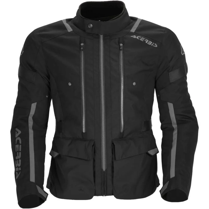 Professionale Giacca Moto Tessuto Acerbis X-Travel 2.0 Nero Grigio