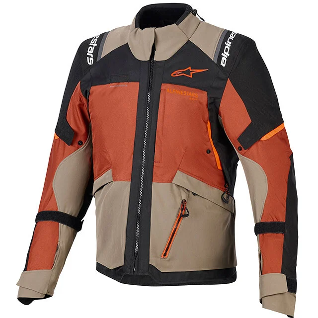 Giacca Moto Tessuto Alpinestars Andes V4 Drystar Walnut Red Novità