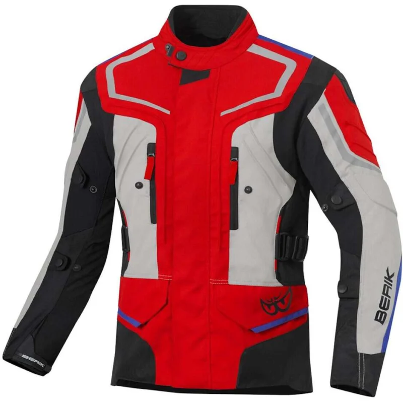 Compra Online Giacca Moto Tessuto Berik 2.0 Touring NJ203331 BK Rosso Blu grigio