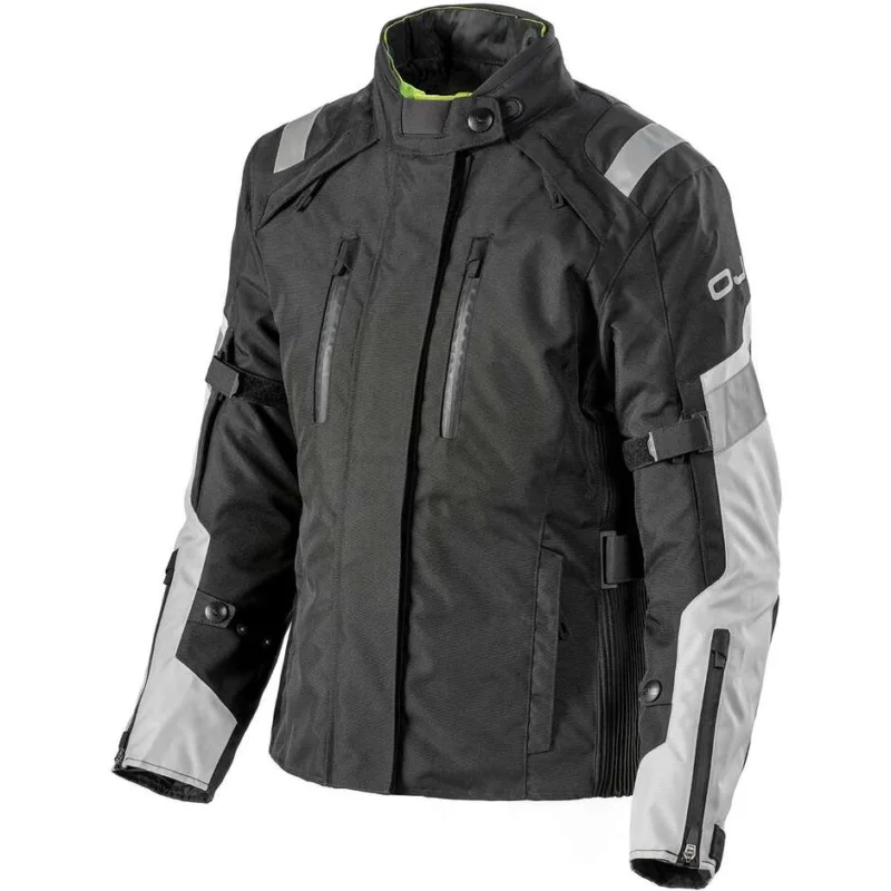 Giacca Moto Tessuto CROSSWAY LADY Nero Grigio Super Prezzo