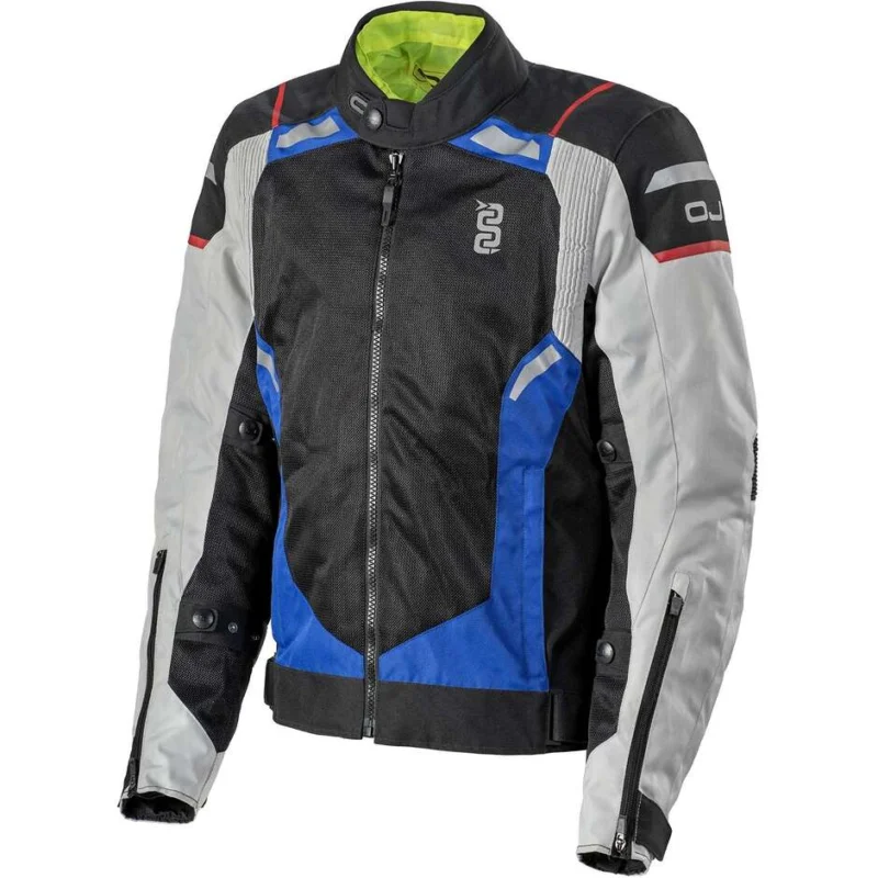 Economico Giacca Moto Tessuto Estiva OJ TROPICAL MAN Grigio Nero Blu