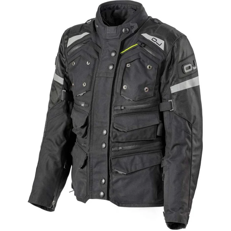 Professionale Giacca Moto Tessuto OJ DESERT NEXT J LADY Nero