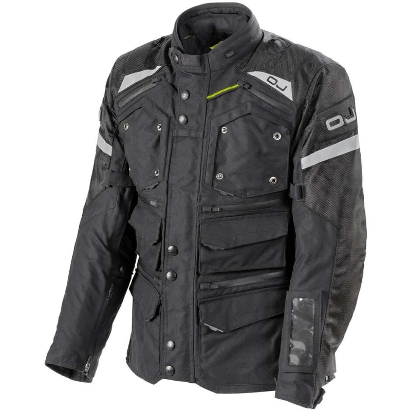 Giacca Moto Tessuto OJ DESERT NEXT J MAN Nero Prezzo Di Fabbrica
