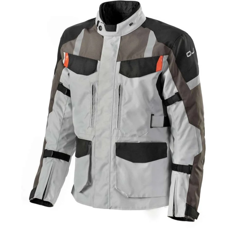 Giacca Moto Tessuto Oj WANDER MAN Nero Grigio Marrone Offerta Del Giorno