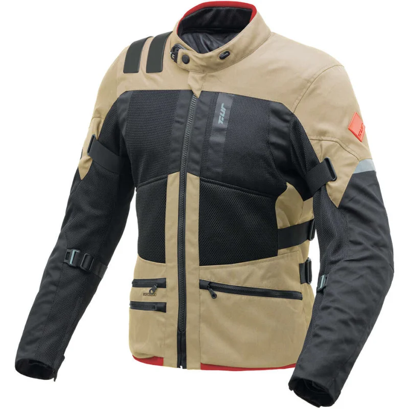 Giacca Moto Tessuto T-ur TRANSFER Nero Sabbia A Buon Prezzo