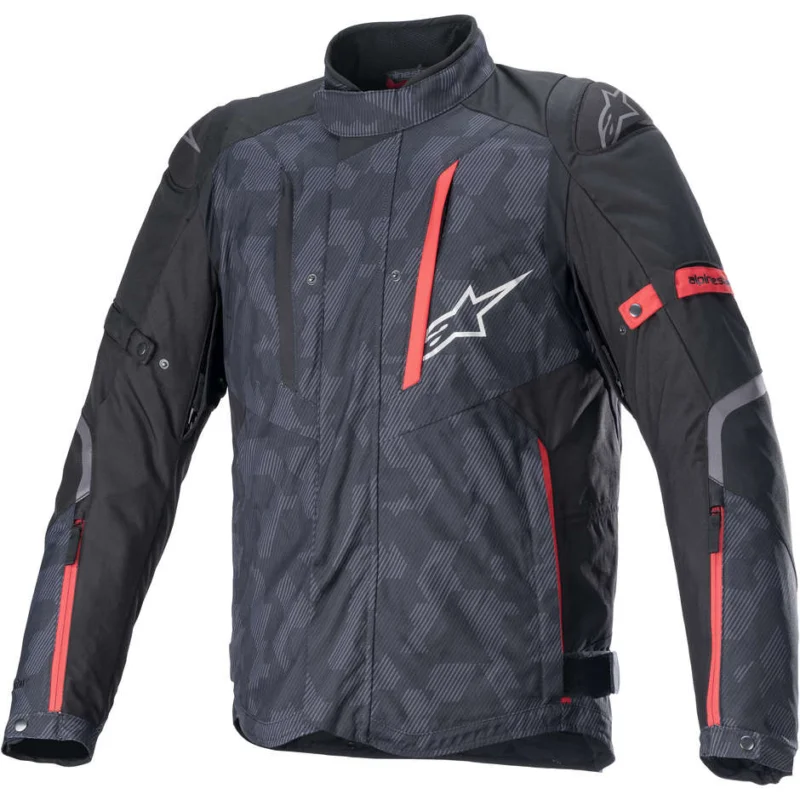 Giacca Moto Toruing Alpinestars RX-5 DRYSTAR Nero Camo Rosso Sconto
