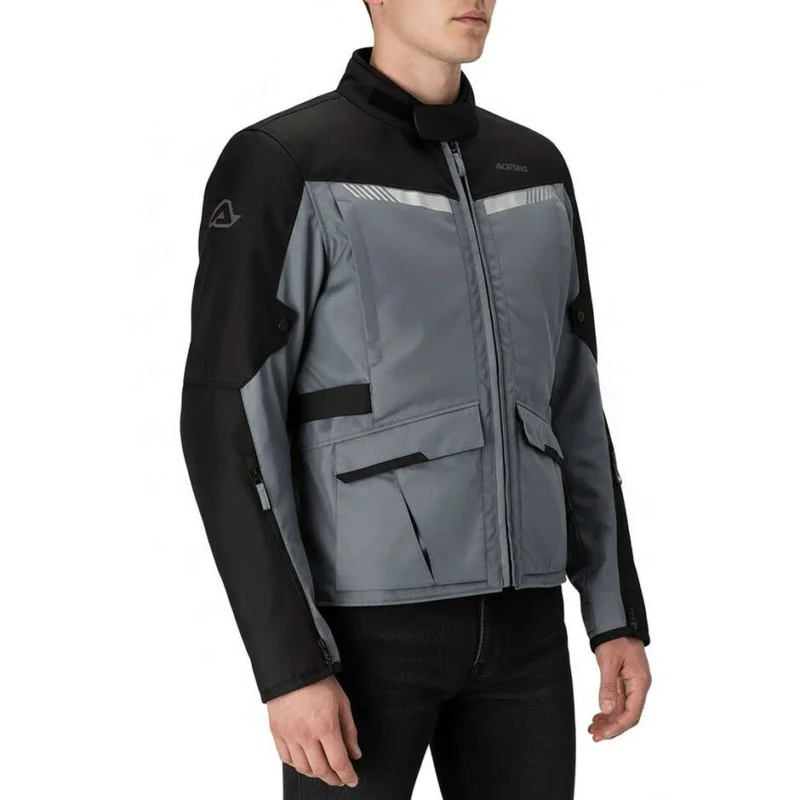 Giacca Moto TouringAcerbis X-TRAIL Triplo Strato Grigio Medio Prezzo Scontato