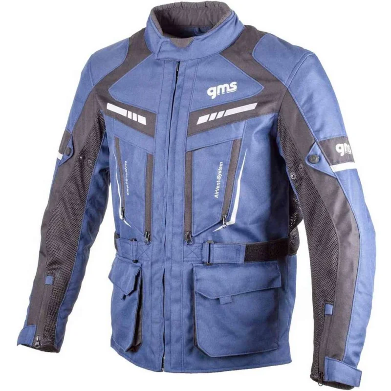 Giacca Moto Touring Gms TRACK LIGHT Blu Nero Promozione