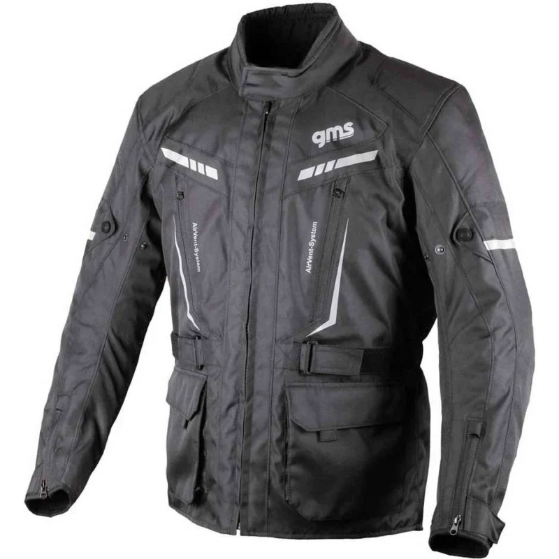 Consegna Rapida Giacca Moto Touring Gms TRACK Nero