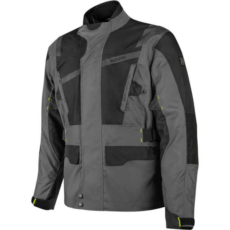Giacca Moto Touring Hevik STELVIO 3.0 LIMITED Nero Grigio 3 Strati Compra Oggi Stesso