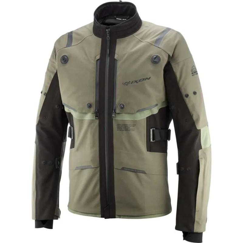 Giacca Moto Touring Laminata Ixon M-SKEID Kaki Nero Affare