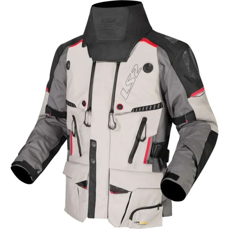 Giacca Moto Touring Ls2 APOLLO Grigio Nero Rosso Ordina Subito