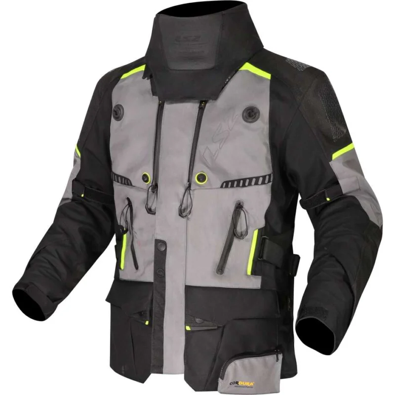 Offerta Del Giorno Giacca Moto Touring Ls2 APOLLO Nero Dark Grigio H-V Giallo