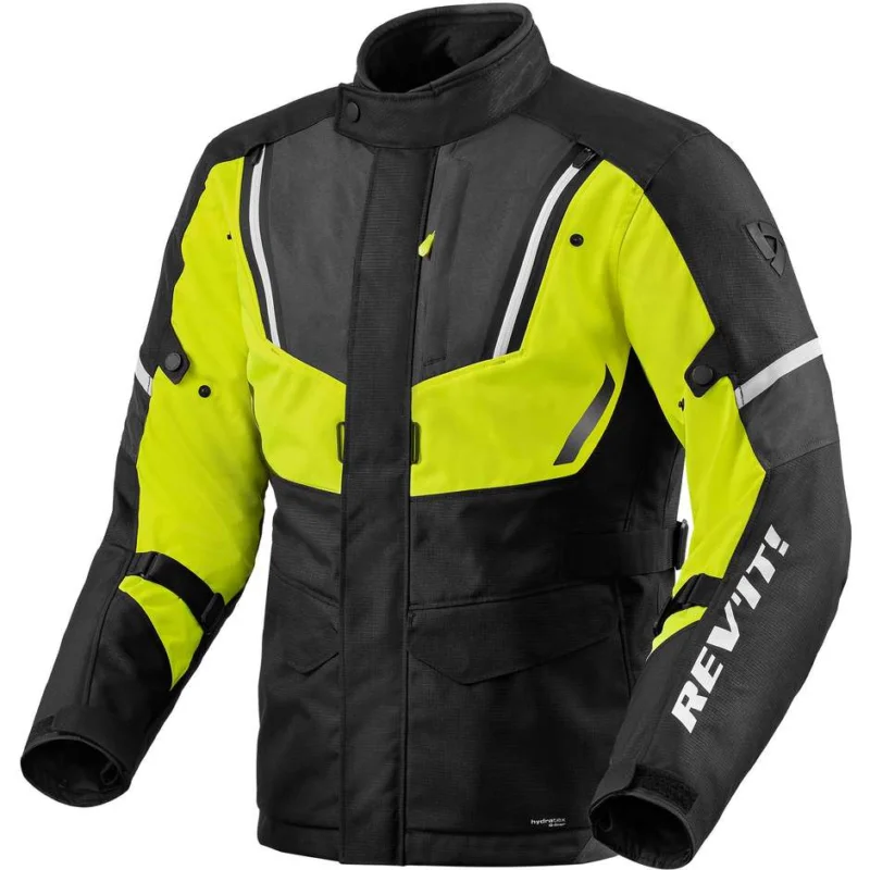Vendita Finale Giacca Moto Touring Rev'it MOVE H2O Nero Giallo Neon