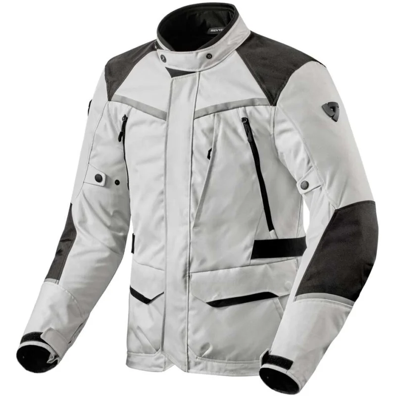 Giacca Moto Touring Rev'it VOLTIAC 3 H2O Argento Nero Promo Stagionale