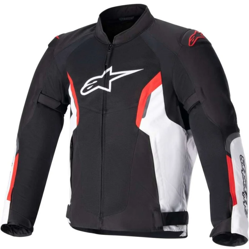 Offerta Speciale Giacca Moto Traforata Alpinestars AST V2 AIR JACKET Rosso Bianco Nero Rosso vivo