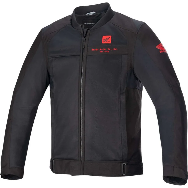Giacca Moto Traforata Alpinestars HONDA LUC V2 AIR Nero Rosso Offerta Lampo