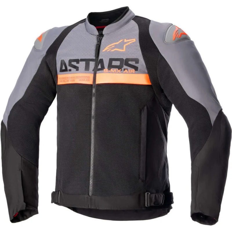 Giacca Moto Traforata Alpinestars SMX AIR Fluo Arancio Nero Grigio Spedizione Gratuita
